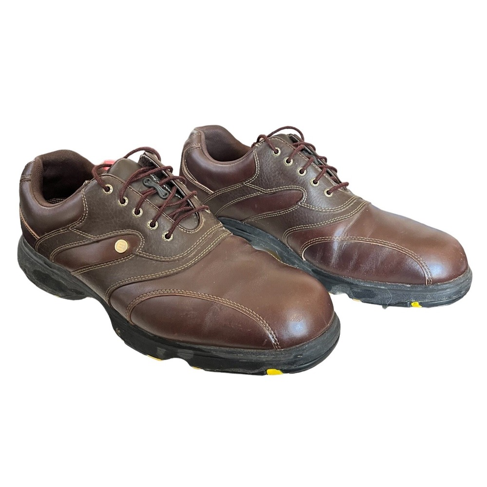 Etonic Golf Shoes Men's 12M Brown Leather Dri-XC Cleats Country Club
